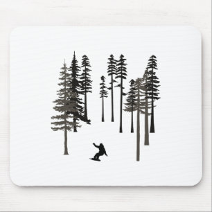 Tapis De Souris Snowboard Cool Freestyle Snowboardeur En Grand Pi
