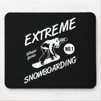 Tapis De Souris Snowboard Extreme Snowboard Sports d'hiver Sno