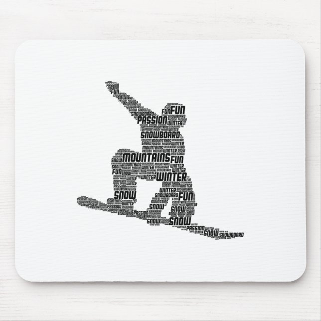 Tapis De Souris Snowboard Snowboard Snowboard (Devant)
