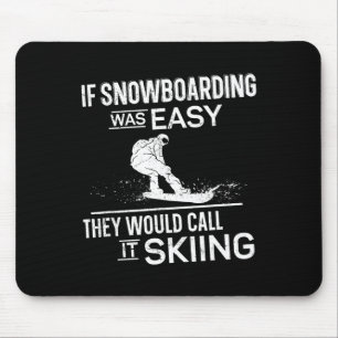 Tapis De Souris Snowboard Snowboard Vintage 3
