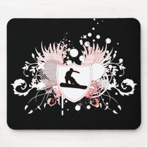 Tapis De Souris snowboarding. de haute fidélité