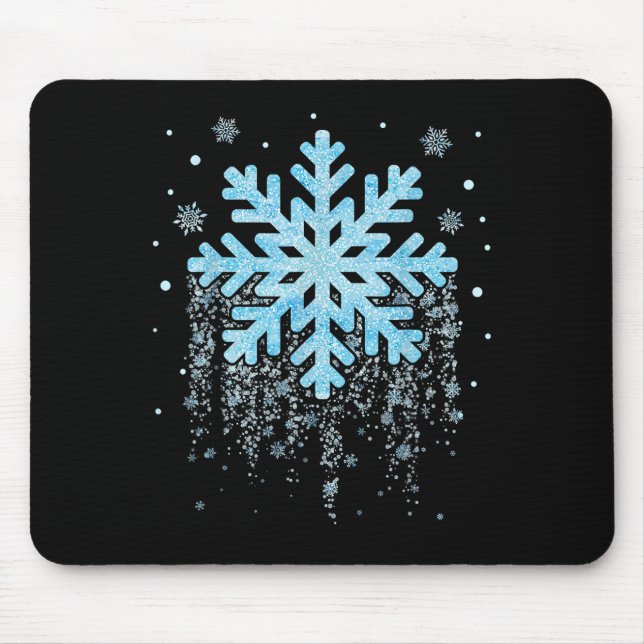 Tapis De Souris Snowflake Costume Winter Christmas Matching Mens W (Devant)