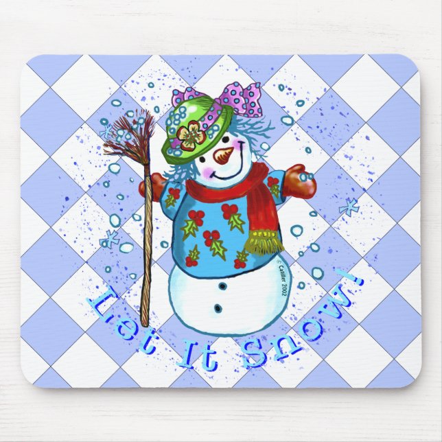 Tapis De Souris Snowman Lady (Devant)