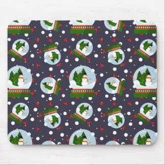 Tapis De Souris Snowman Snow Globes