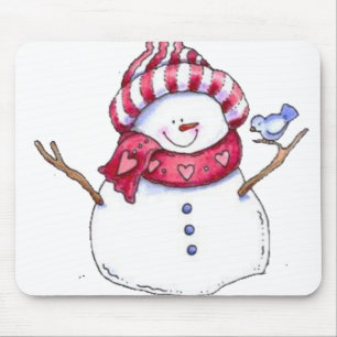 Tapis De Souris Snowman Souse Pad