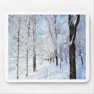 Tapis De Souris Snowy Road