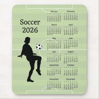 Tapis De Souris Soccer 2026 Calendar 