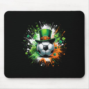 Tapis De Souris Soccer Byll Leprechaun Casquette Irlandais Shamroc