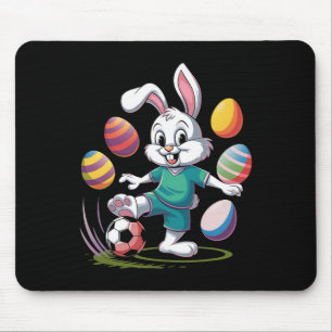 Tapis De Souris Soccer Chemise de Pâques Garçons Enfants Bunny de