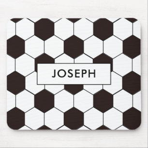 Tapis De Souris Soccer motif de football personnalisable Nom p