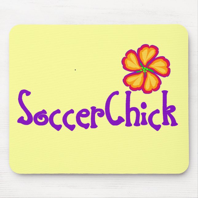 Tapis De Souris SoccerChick FlowerDark (Devant)