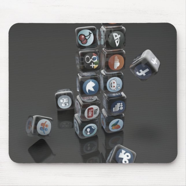 Tapis de souris social SOCIALUTION de surcharge de (Devant)
