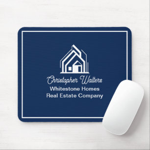 Tapis De Souris Société immobilière Navy Blue Realtor personnalisé