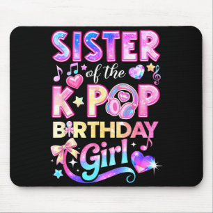 Tapis De Souris Sœur des filles d'anniversaire de la k-pop musique