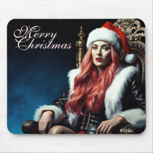Tapis De Souris Soeur la plus chaude de père Noël - Merry Xmas 031