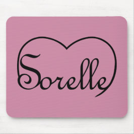 Tapis De Souris Soeurs italiennes Sorelle coeur