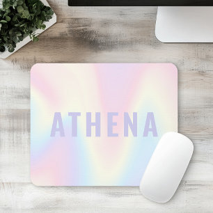 Tapis De Souris Soft pastel nom arc-en-ciel tendance moderne minim