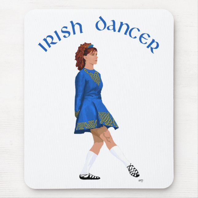 Tapis De Souris Soft Shoe Irish Dancer in Blue (Devant)