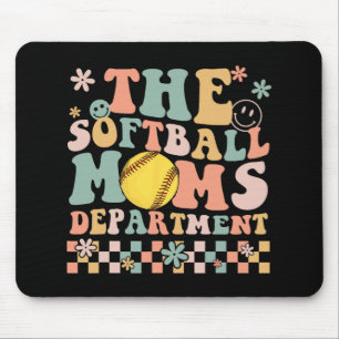 Tapis De Souris Softball Moms Département Fun Mothers Day Costume