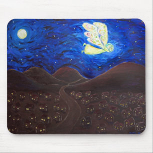 Tapis De Souris Soin de l'âme gardien Ange Art Mousepad