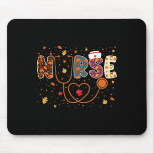 Tapis De Souris Soins infirmiers Thanksgiving Day Stethoscope Fall