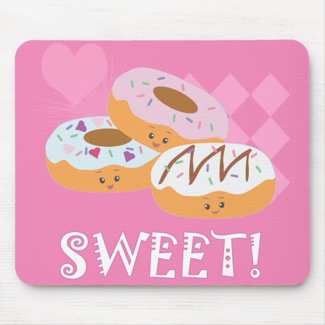 Tapis De Souris Soins sucrés - Donuts ! (Devant)