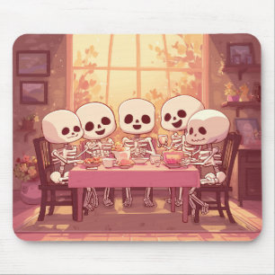 Tapis De Souris Soirée Cute Skeleton - Mousepad