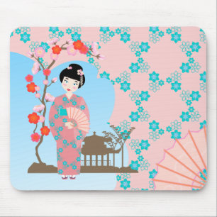 Tapis De Souris Soirée de Geisha girl