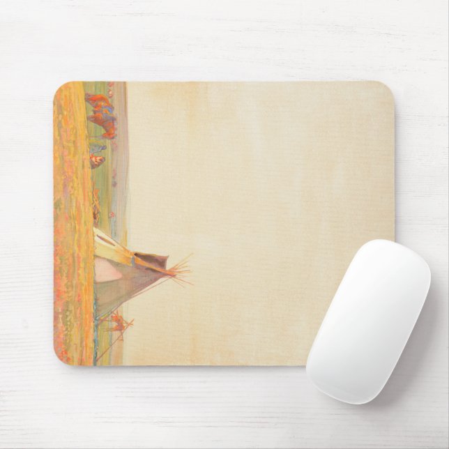 Tapis De Souris Soirée des Prairies, 1919 par Maynard Dixon (Avec souris)