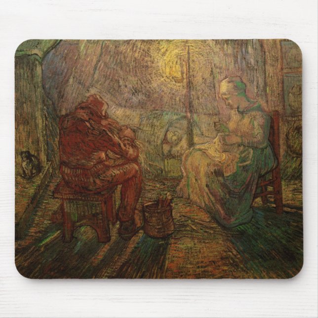 Tapis De Souris Soirée - The Watch par Vincent van Gogh (Devant)