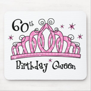 Tapis De Souris Soixantième LT de reine d'anniversaire de diadème