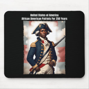 Tapis De Souris Soldat afro-américain patriote de la guerre d'indé