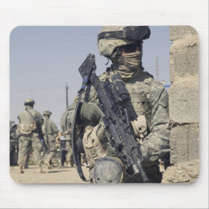 Tapis De Souris Soldat armé avec un MK-48