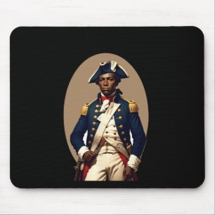Tapis De Souris Soldat de guerre révolutionnaire du patriote afric