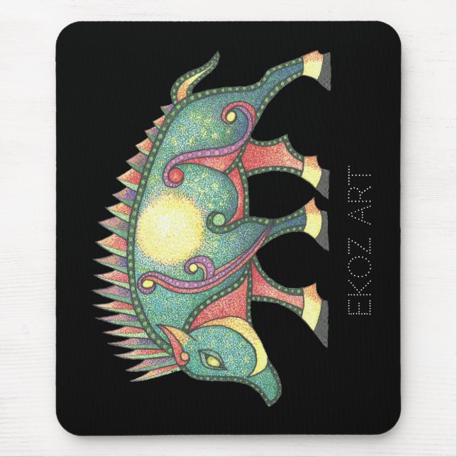 Tapis De Souris Soleil chevalier Pictish (Devant)