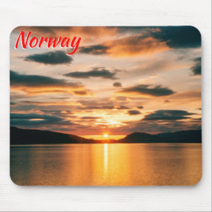 Tapis De Souris Soleil de minuit, nord de la Norvège