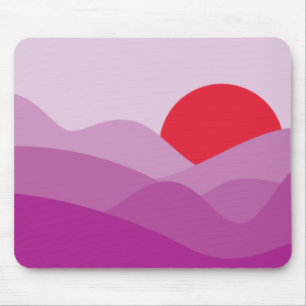 Tapis De Souris Soleil minimaliste Fandango violet