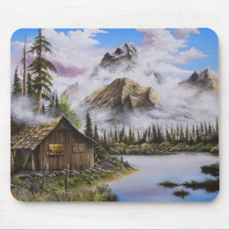 Tapis De Souris Solitude d'été Peinture d'huile par David Paul