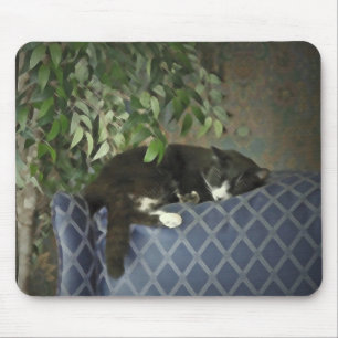 Tapis De Souris Sommeil léger de sommeil, chaton Mousepad de Kitt