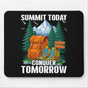 Tapis De Souris Sommet aujourd'hui - Randonneur d'escalade de mont