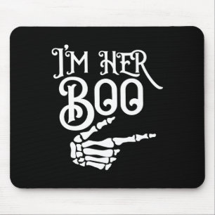Tapis De Souris Son Boo Im Son Ghoul Éffrayant Halloween Couple