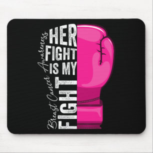 Tapis De Souris Son combat est mon combat Boxi de sensibilisation