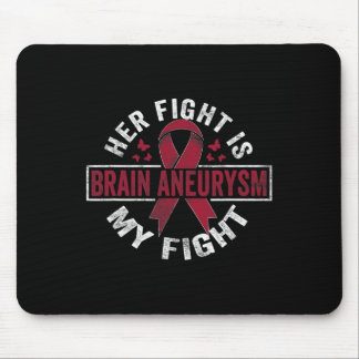 Tapis De Souris Son combat est mon combat Cerveau Aneurysme Sensib