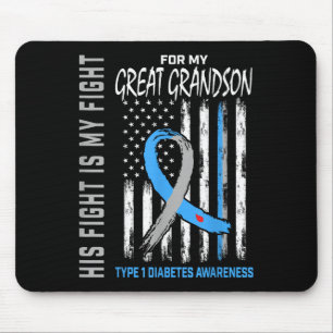 Tapis De Souris Son Combat Est Mon Combat Grand Petit-Fils Type 1
