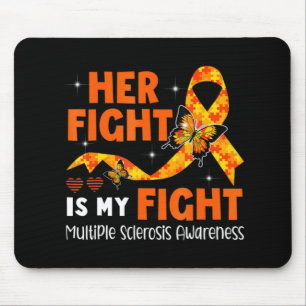 Tapis De Souris Son combat est mon combat MS Multiple Sclerosis Aw