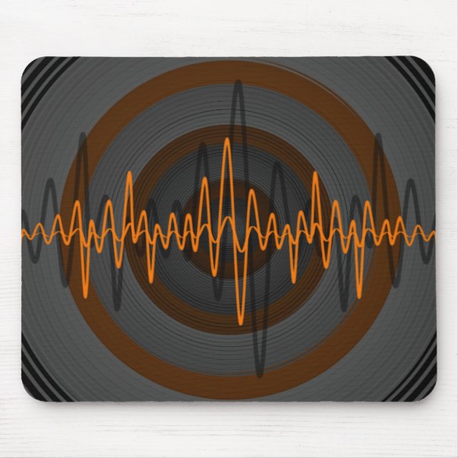 Tapis De Souris Son Orange Soigné foncé (Devant)