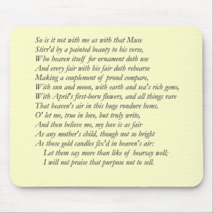 Tapis De Souris Sonnet # 21 par William Shakespeare