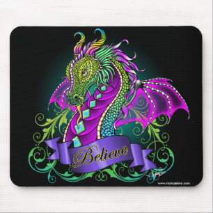Tapis De Souris Sonya croient le dragon Mousepad d'arc-en-ciel