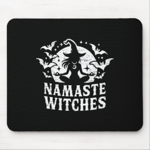 Tapis De Souris Sorcières Namaste Yoga Méditation Halloween 
