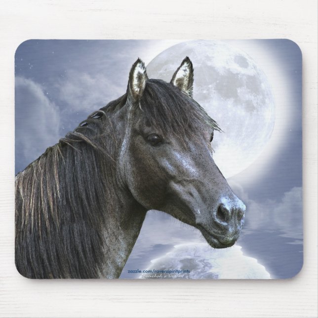 Tapis De Souris Sorraia Espagnol Mustang Stallion Horse & Mousepad (Devant)